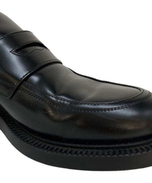 GUCCI（グッチ）GUCCI (グッチ) Uチップコインローファー ブラック サイズ:8 1/2の古着・服飾アイテム