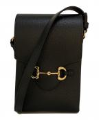 GUCCIグッチ）の古着「ホースビット 1955 ショルダーバッグ」｜ブラック