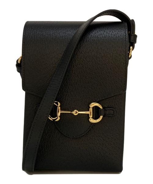 GUCCI（グッチ）GUCCI (グッチ) ホースビット 1955 ショルダーバッグ ブラックの古着・服飾アイテム