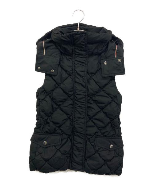 BURBERRY LONDON（バーバリーロンドン）BURBERRY LONDON (バーバリーロンドン) 裏地ノバチェックダウンベスト ブラック サイズ:40の古着・服飾アイテム
