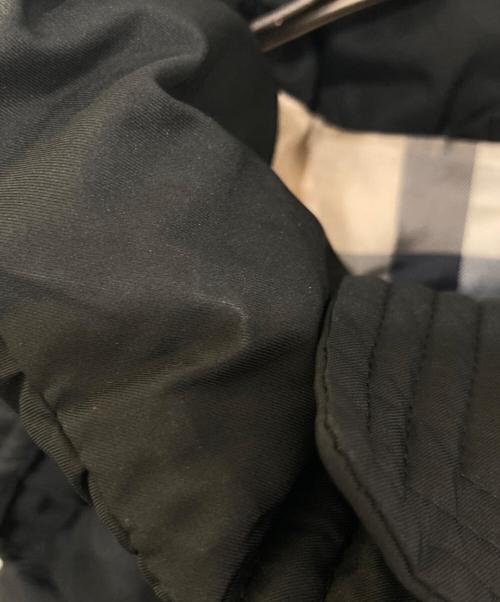BURBERRY LONDON（バーバリーロンドン）BURBERRY LONDON (バーバリーロンドン) 裏地ノバチェックダウンベスト ブラック サイズ:40の古着・服飾アイテム