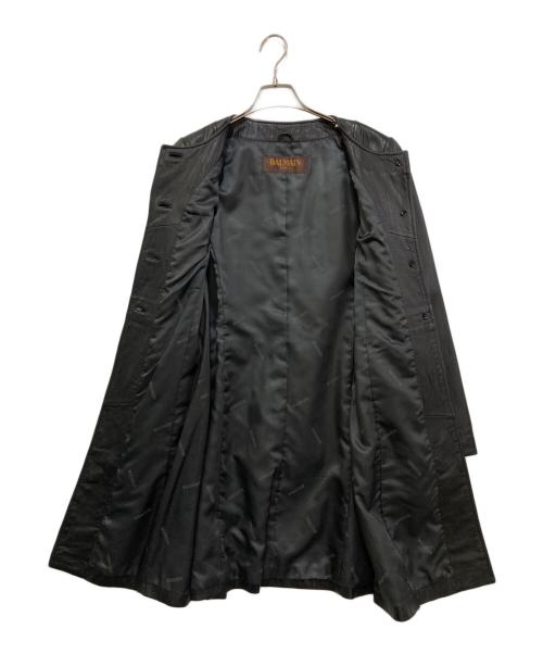 BALMAIN（バルマン）BALMAIN (バルマン) レザーコート ブラック サイズ:不明(実寸をご参考下さい)の古着・服飾アイテム