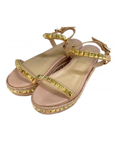Christian Louboutin直営店購入　半日着用スタッズサンダル極美品 中古・古着通販】Christian Louboutin (クリスチャン・ルブタン