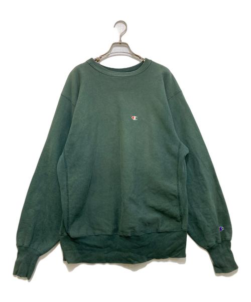 Champion REVERSE WEAVE（チャンピオン リバース ウィーブ）Champion REVERSE WEAVE (チャンピオン リバース ウィーブ) 90`sリバースウィーブスウェット グリーン サイズ:XLの古着・服飾アイテム