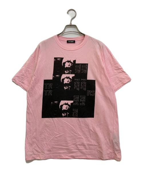 RAF SIMONS（ラフシモンズ）RAF SIMONS (ラフシモンズ) プリントTシャツ　191.122 ピンク サイズ:Sの古着・服飾アイテム