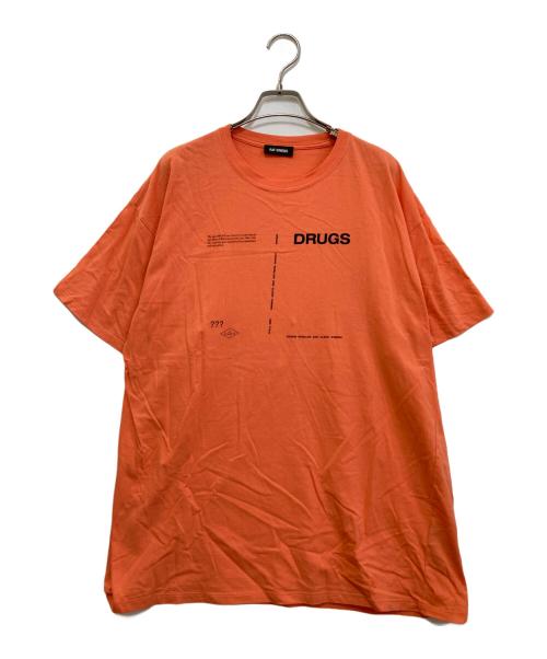 RAF SIMONS（ラフシモンズ）RAF SIMONS (ラフシモンズ) DRUGS Tシャツ　182.129 オレンジ サイズ:Mの古着・服飾アイテム