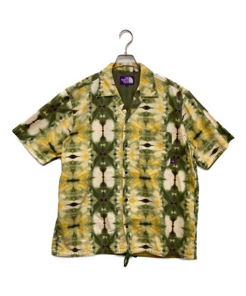 THE NORTH FACE（ザ ノース フェイス）THE NORTH FACE (ザ ノース フェイス) TIE DYE PRINT H/S SHIRT グリーン サイズ:Lの古着・服飾アイテム