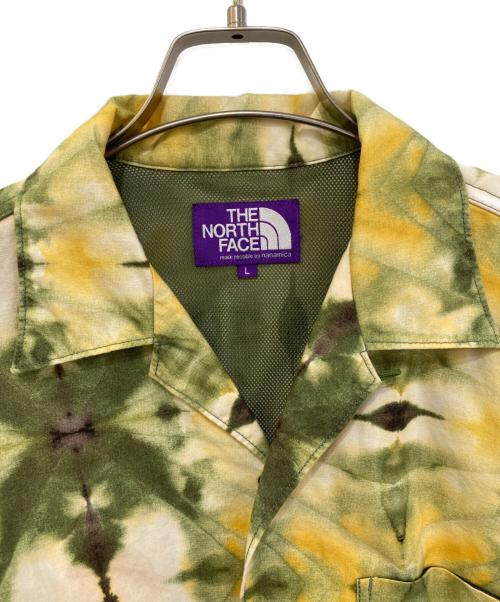 THE NORTH FACE（ザ ノース フェイス）THE NORTH FACE (ザ ノース フェイス) TIE DYE PRINT H/S SHIRT グリーン サイズ:Lの古着・服飾アイテム