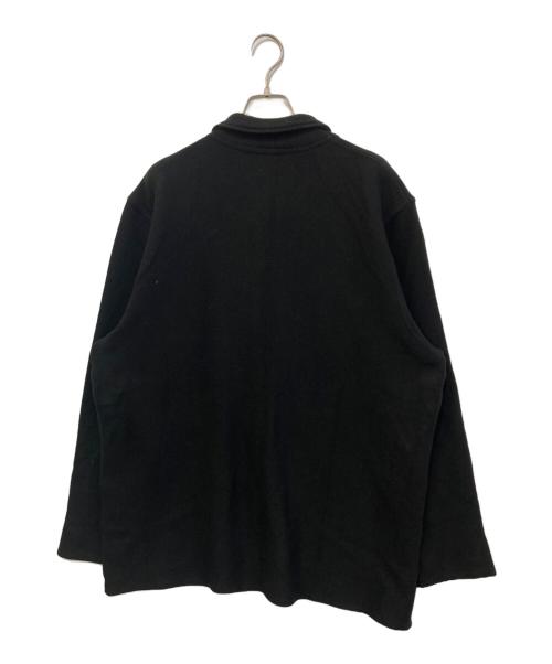 CABAN（キャバン）CABaN (キャバン) コットンカシミヤ ポロカーディガン ブラック サイズ:Lの古着・服飾アイテム