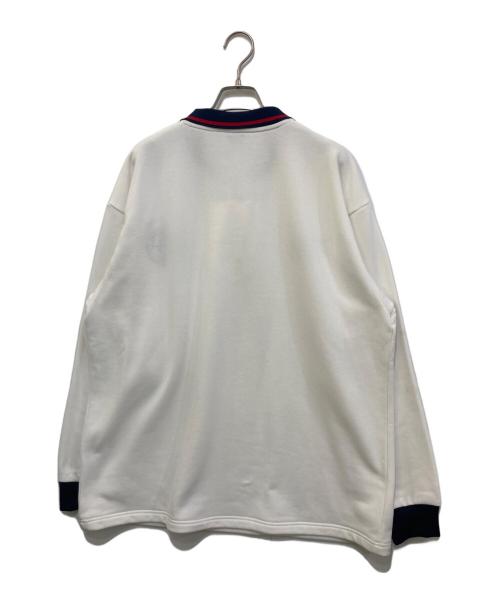 UMBRO（アンブロ）UMBRO (アンブロ) BoTT (ボット) Uniform Long Sleeve Polo Shirt ホワイトの古着・服飾アイテム