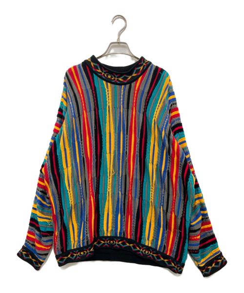 Coogi（クージー）Coogi (クージー) 3Dニット マルチカラー サイズ:Mの古着・服飾アイテム
