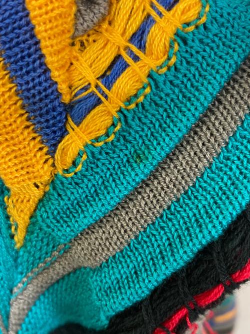 Coogi（クージー）Coogi (クージー) 3Dニット マルチカラー サイズ:Mの古着・服飾アイテム