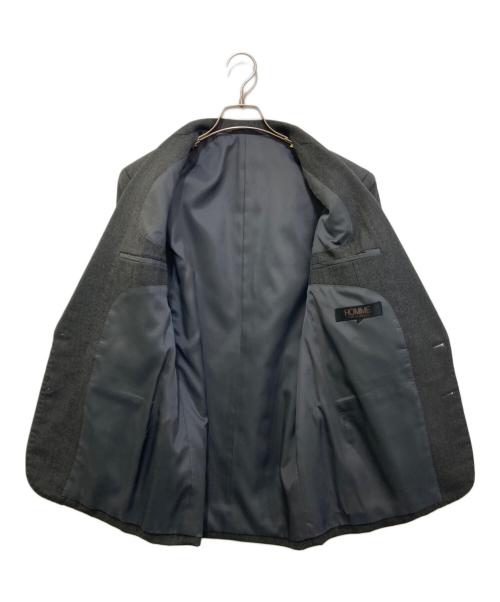 HOMME COMME des GARCONS（オム コムデギャルソン） HOMME COMME des GARCONS (オム コムデギャルソン) 80`sウール2Bジャケット　HJ-09007 グレー サイズ:Sの古着・服飾アイテム