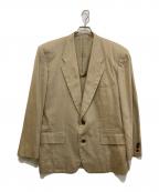 COMME des GARCONS HOMMEコムデギャルソン オム）の古着「リネンコットン2Bジャケット　HJ-02038S」｜ベージュ