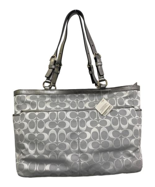 COACH（コーチ）COACH (コーチ) シグネチャートートバッグ　F17725 シルバー 未使用品の古着・服飾アイテム
