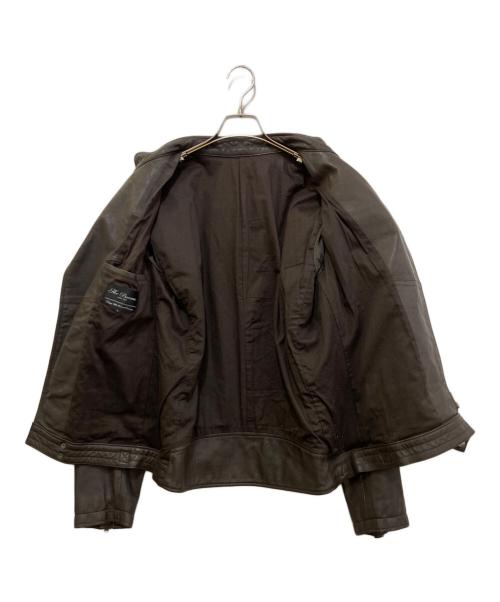 BEAMS（ビームス）BEAMS (ビームス) ゴートスキンレザージャケット ブラウン サイズ:Lの古着・服飾アイテム