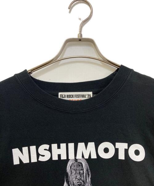 BEAMS（ビームス）BEAMS (ビームス) NISHIMOTO FUJI ROCK FESTIVAL Tee ブラック サイズ:XXLの古着・服飾アイテム