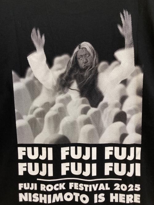 BEAMS（ビームス）BEAMS (ビームス) NISHIMOTO FUJI ROCK FESTIVAL Tee ブラック サイズ:XXLの古着・服飾アイテム