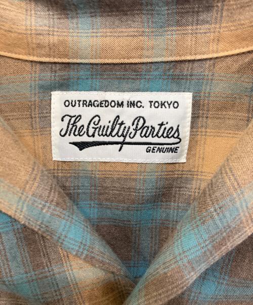 WACKO MARIA（ワコマリア）WACKO MARIA (ワコマリア) オンブレチェックオープンカラーシャツ ブラウン サイズ:XLの古着・服飾アイテム