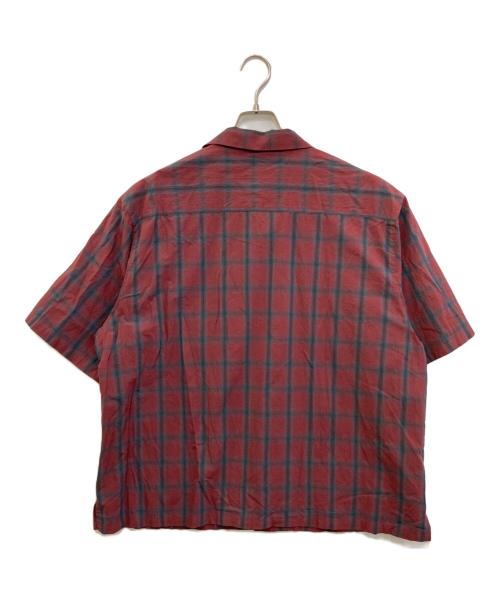 uniform experiment（ユニフォームエクスペリメント）uniform experiment (ユニフォームエクスペリメント) S/S ITALIAN COLLAR SHIRT レッド サイズ:3の古着・服飾アイテム