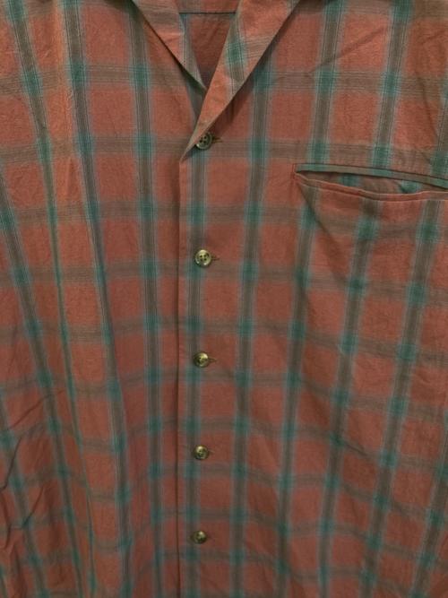 uniform experiment（ユニフォームエクスペリメント）uniform experiment (ユニフォームエクスペリメント) S/S ITALIAN COLLAR SHIRT レッド サイズ:3の古着・服飾アイテム