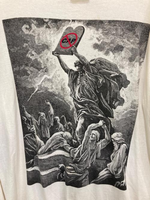 SAINT MICHAEL（セントマイケル）SAINT MICHAEL (セントマイケル) VLONE (ヴィーロン) LS TEE ホワイト サイズ:XLの古着・服飾アイテム