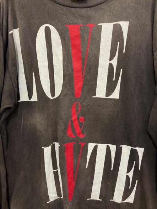 SAINT MICHAEL（セントマイケル）SAINT MICHAEL (セントマイケル) VLONE (ヴィーロン) LS TEE グレー サイズ:XLの古着・服飾アイテム