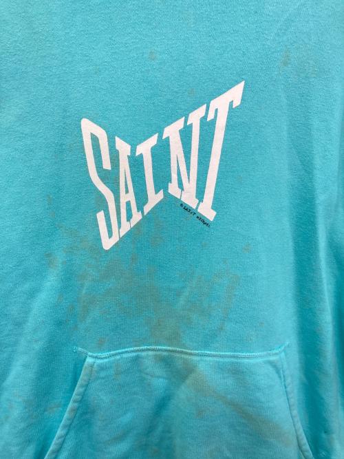 SAINT MICHAEL（セントマイケル）SAINT MICHAEL (セントマイケル) HOODIE ブルー サイズ:Lの古着・服飾アイテム