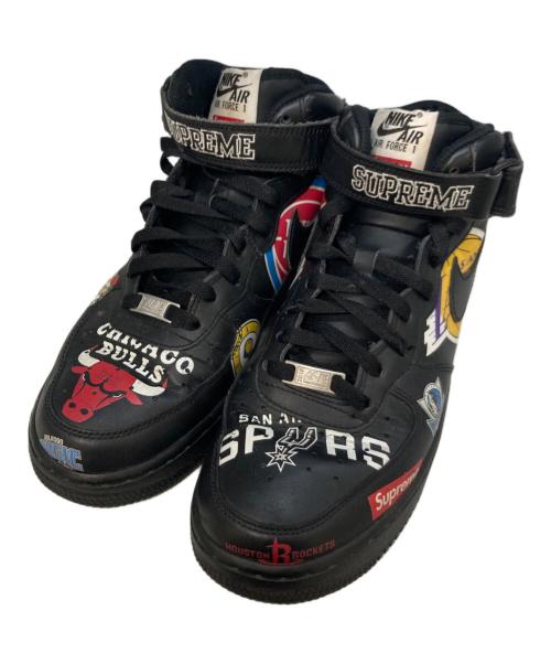 NIKE（ナイキ）NIKE (ナイキ) Supreme (シュプリーム) Air Force 1 Mid 07 ブラック サイズ:26.5の古着・服飾アイテム