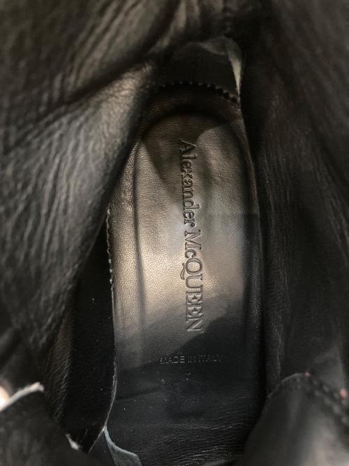 ALEXANDER McQUEEN（アレキサンダーマックイーン）ALEXANDER McQUEEN (アレキサンダーマックイーン) Thread Slick Boots レッド サイズ:42の古着・服飾アイテム