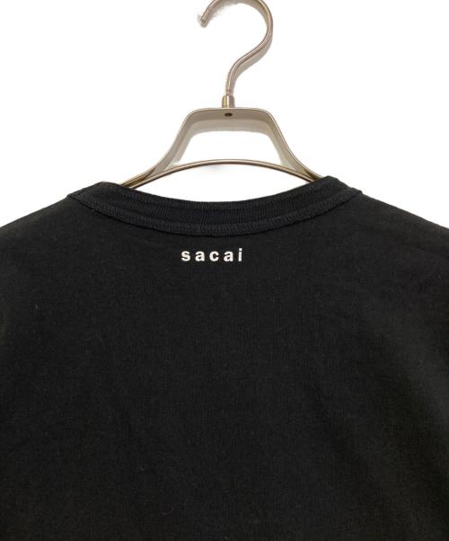 sacai（サカイ）sacai (サカイ) Flock Print T-Shirt　23-0527S ブラック サイズ:2の古着・服飾アイテム