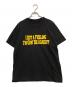 sacai（サカイ）の古着「Flock Print T-Shirt　23-0527S」｜ブラック