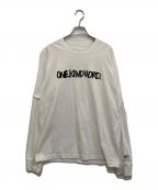 sacai×eric hazeサカイ×エリック・ヘイズ）の古着「ONE KIND WORD Print LSV T-Shirts」｜ホワイト