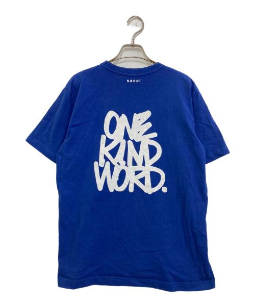 sacai（サカイ）sacai (サカイ) eric haze (エリック・ヘイズ) Eric Haze ONEKINDWORD T-Shirt　23-0464S ブルー サイズ:2の古着・服飾アイテム