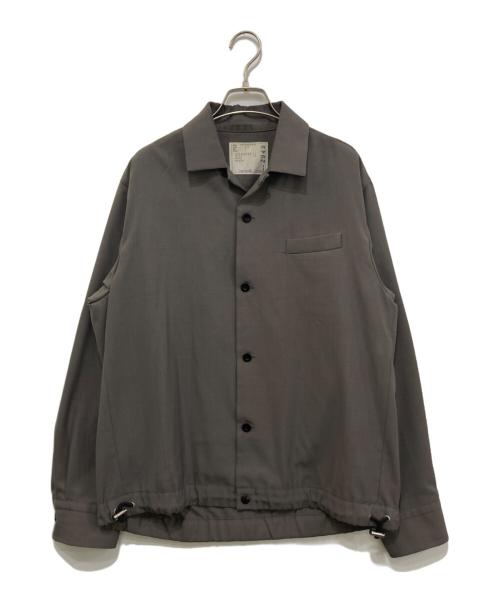 sacai（サカイ）sacai (サカイ) ドローストリングシャツ オリーブ サイズ:1の古着・服飾アイテム