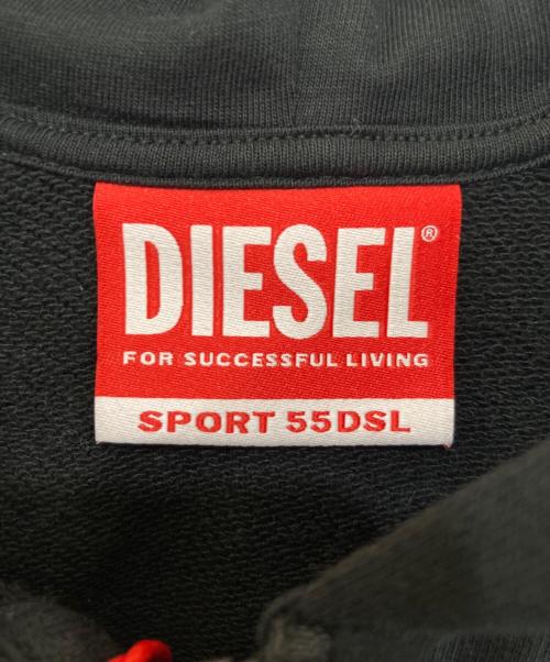DIESEL（ディーゼル）DIESEL (ディーゼル) FENNEL (フェンネル) ジップパーカー ブラック サイズ:XL 未使用品の古着・服飾アイテム
