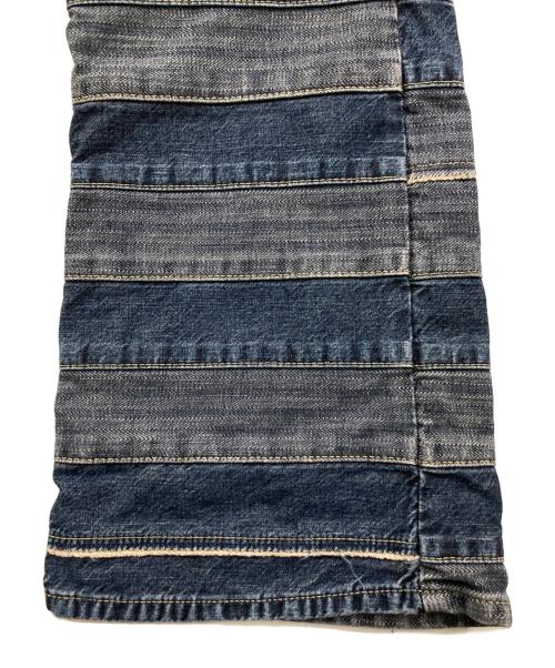 Hysteric Glamour（ヒステリックグラマー）Hysteric Glamour (ヒステリックグラマー) ツギハギスクラッチフレアデニムパンツ インディゴ サイズ:32の古着・服飾アイテム
