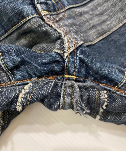 Hysteric Glamour（ヒステリックグラマー）Hysteric Glamour (ヒステリックグラマー) ツギハギスクラッチフレアデニムパンツ インディゴ サイズ:32の古着・服飾アイテム