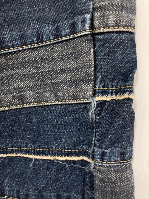 Hysteric Glamour（ヒステリックグラマー）Hysteric Glamour (ヒステリックグラマー) ツギハギスクラッチフレアデニムパンツ インディゴ サイズ:32の古着・服飾アイテム