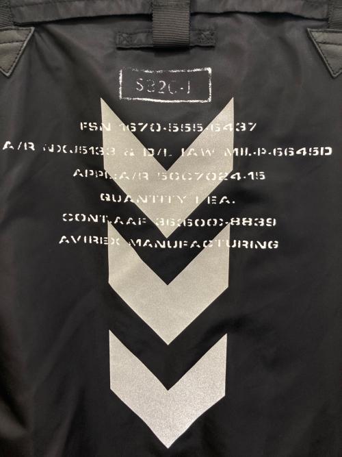 AVIREX（アヴィレックス）AVIREX (アヴィレックス) LIGHT MA-1 REMODEL TACTICS　6112164 ブラック サイズ:2XLの古着・服飾アイテム