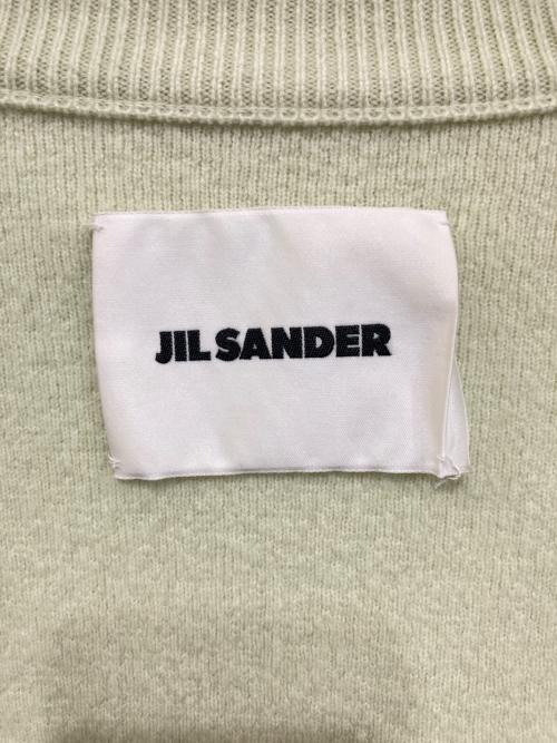 JIL SANDER（ジルサンダー）JIL SANDER (ジルサンダー) Wide Shoulder Knit Cardigan グリーン サイズ:34の古着・服飾アイテム