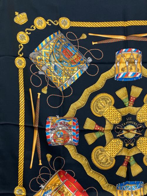 HERMES（エルメス）HERMES (エルメス) スカーフ ブラックの古着・服飾アイテム