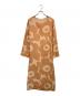 marimekko（マリメッコ）の古着「TYVARI UNIKKO DRESS」｜ベージュ
