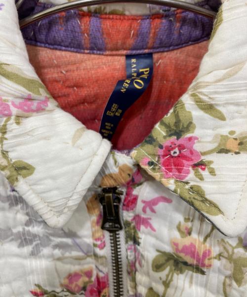 POLO RALPH LAUREN（ポロ・ラルフローレン）POLO RALPH LAUREN (ポロ・ラルフローレン) リバーシブル キルティングジャケット アイボリー サイズ:XSの古着・服飾アイテム