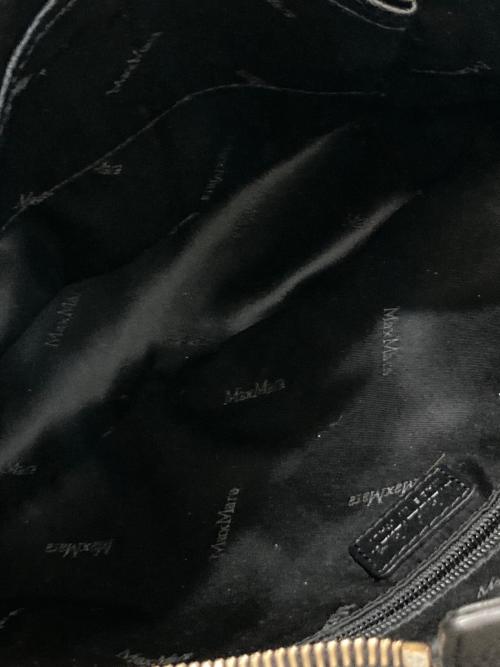 MaxMara（マックスマーラ）MaxMara (マックスマーラ) ミニボストンバッグ ブラックの古着・服飾アイテム