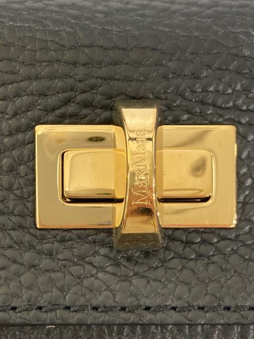 MaxMara（マックスマーラ）MaxMara (マックスマーラ) ミニボストンバッグ ブラックの古着・服飾アイテム