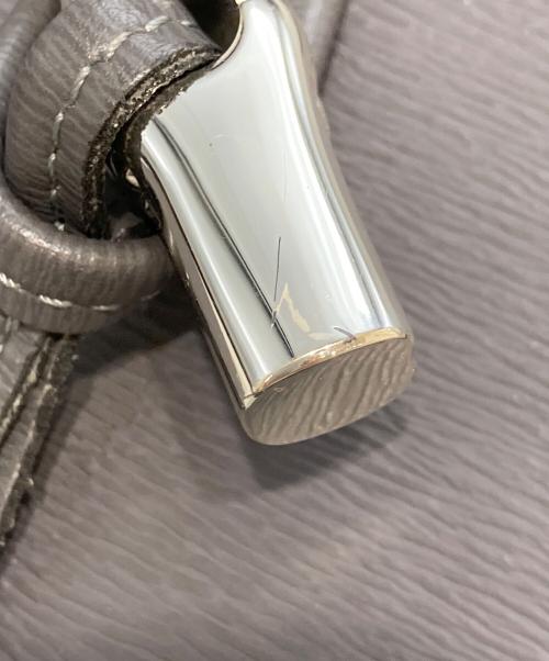 LONGCHAMP（ロンシャン）LONGCHAMP (ロンシャン) ロゾレザートートバッグ グレーの古着・服飾アイテム