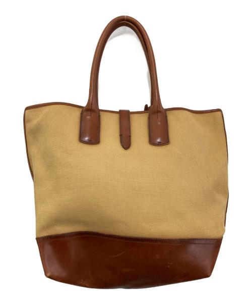 POLO RALPH LAUREN（ポロ・ラルフローレン）POLO RALPH LAUREN (ポロ・ラルフローレン) トートバッグ ベージュの古着・服飾アイテム