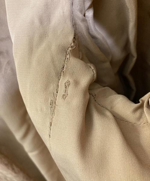 MaxMara（マックスマーラ）MaxMara (マックスマーラ) アルパカ シャギー ノーカラー ロングコート ベージュ サイズ:40の古着・服飾アイテム