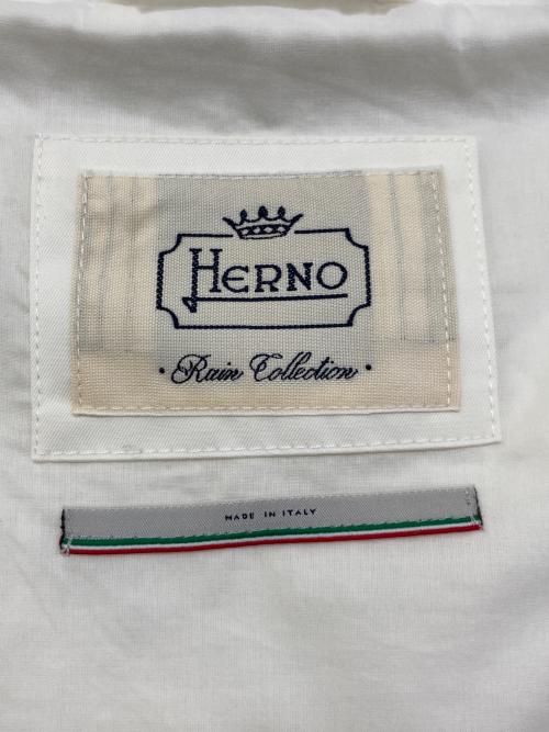 HERNO（ヘルノ）HERNO (ヘルノ) コットンギャバジン ジャケット　49800-44440-1 ホワイト サイズ:40の古着・服飾アイテム